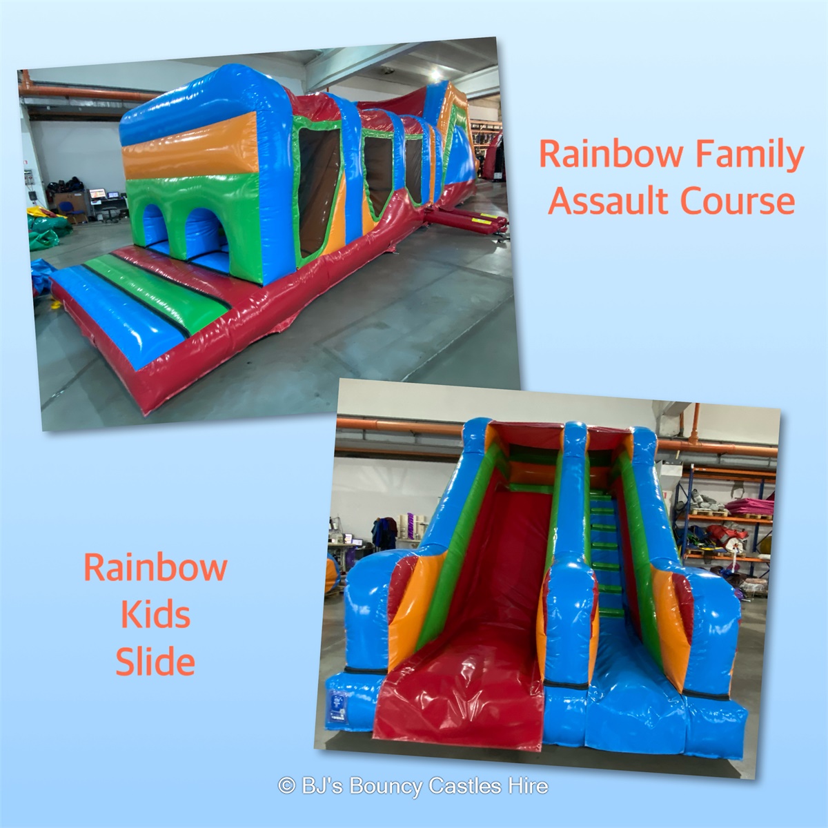 Big Inflatable Slides for Hire | BJ's Bouncy Castles & Soft Play Hire